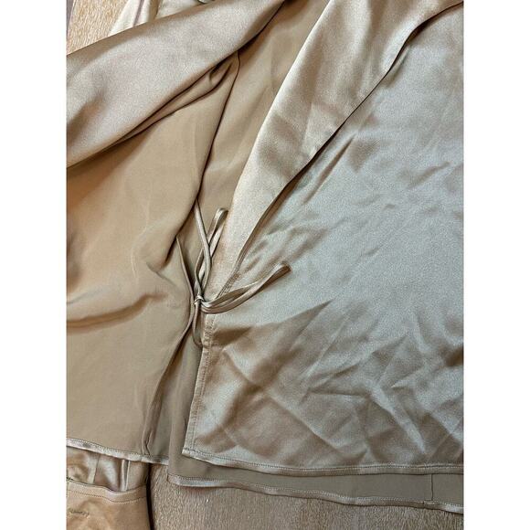 Ralph Lauren Champagne Silk Wrap Blouse - Picture 3 of 9